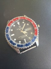 BN99 Vintage Mens Pepsi Rare Jules Jurgensen Watch Dive Untested Parts Repair **