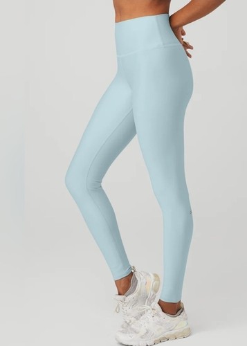 ALO Yoga High Waist Airlift Legging leggings In Chalk Blue Sz XXS, NWT!