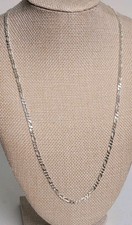 Italian Figaro 3mm 22" 925 Sterling Silver Italian Solid Chain Necklace Italy