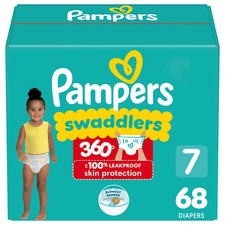 Pampers Swaddlers 360 Disposable Diapers - Size 7 - 68ct