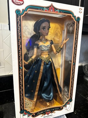 NEW Disney Store Limited Edition 17'' Aladdin Teal Jasmine Doll LE 5000