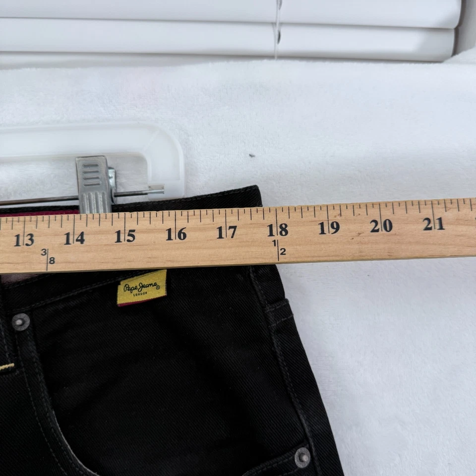 Vintage Pepe Jeans Mens 36x33 Black Baggy Y2K Hip Hop Relaxed Wide Leg - Image 4 of 4