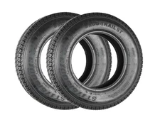 ECustomrim 2-Pack Eco Trail ST175/80D13 DEEP TREAD Trailer Tires Bias Ply Loa...