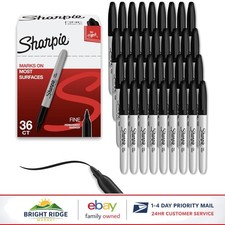 Fine Tip Permanent Markers, Bulk Set of 36 for Drawing on Multiple Surfaces