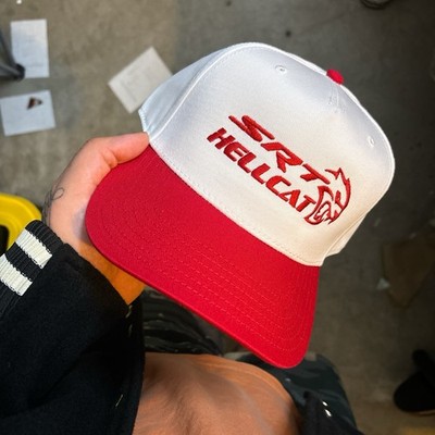 SRT Hellcat 2 Tone Red White Dodge SnapBack 