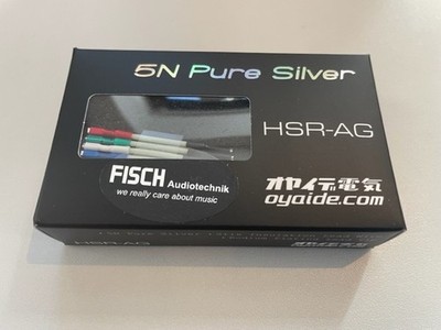 Oyaide HSR-AG Head-Shell-Kabel Set, 5N Silber, Hochwertiger Klang, 4 Stück