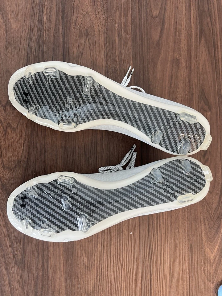 Botines de fútbol Under Armour Shadow Elite 2.0 FG blancos 3027239 105 para hombre talla 14” Foto 3 de 4