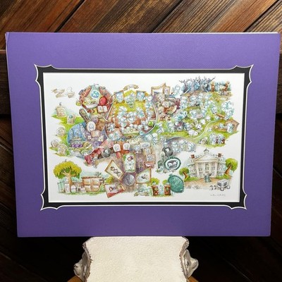 Read! Disney Parks The Haunted Mansion Welcome Foolish Mortals Art Print 18 x14 