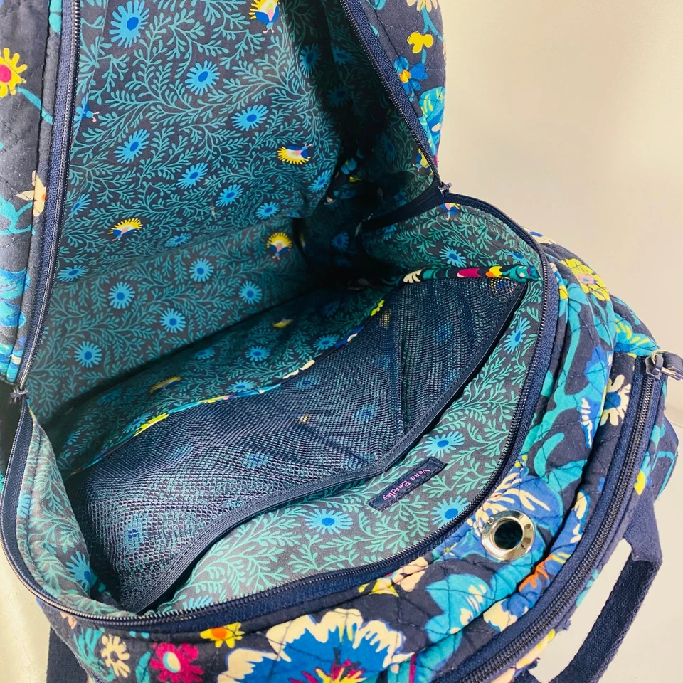 Vera Bradley Signature Cotton XL Campus Backpack, Moonlight Garden - Image 3 of 4