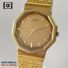 Vintage [EXC+5] SEIKO Quartz V701-5G40 Decagon Men's Watch JAPAN -Ships from US