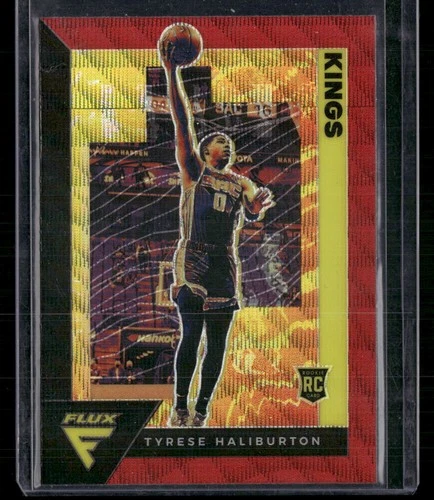 2020-21 Panini Flux #203 Tyrese Haliburton Red Wave Sacramento Kings Rookie