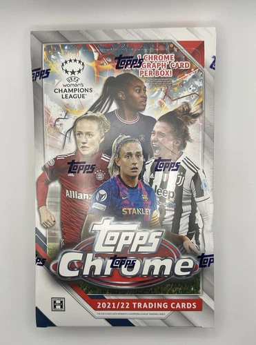 2021-22 Topps Chrome Women's UEFA Champions League Hobby Sealed Box