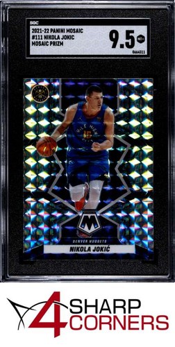 2021 PANINI MOSAIC PRIZM #111 NIKOLA JOKIC POP 2 SGC 9.5