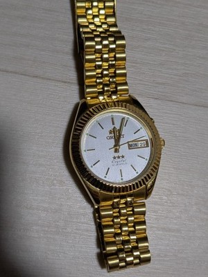 ORIENT Three Star Automatik Golduhr mit Ersatzglied aus Japan