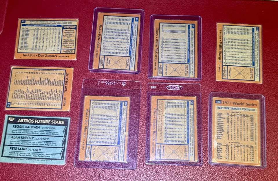 Lote de tarjetas de béisbol 1978 Topps Pete Rose Big Red Machine Foto 2 de 2