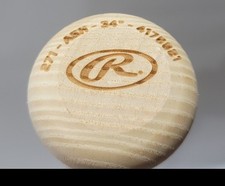 Rawlings Custom Professional Wooden Baseball Bat Ash 34"/ 33.76 oz C271 Cupped