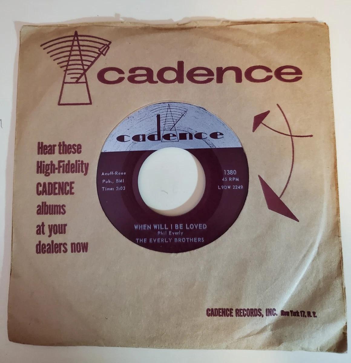 Cadence Records Single Vinyl Records for sale | eBay