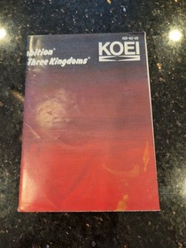 AUTHENTIC USED ROMANCE OF THE THREE KINGDOMS NES INSERT POSTER / REFERENCE MAP