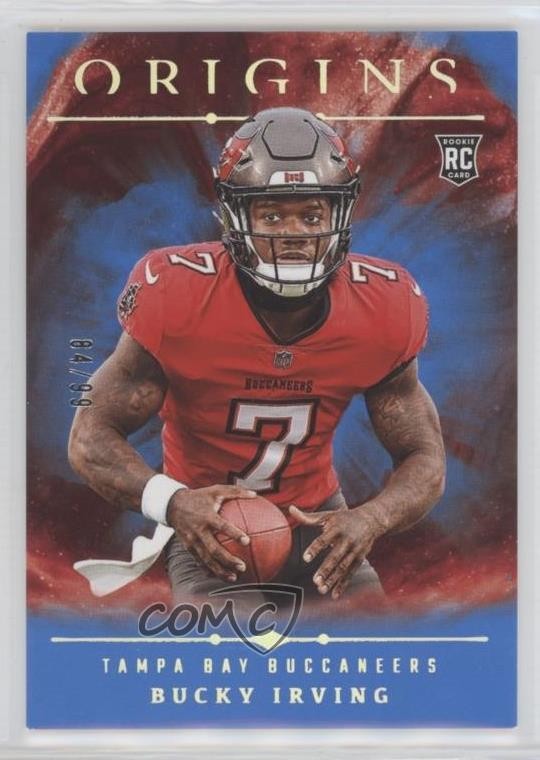 2024 Panini Origins Rookies Blue 84/99 Bucky Irving #107 Rookie RC