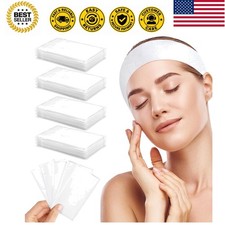 Disposable Headbands for Spa  Facials   48pcs White Headbands for Women   Es...