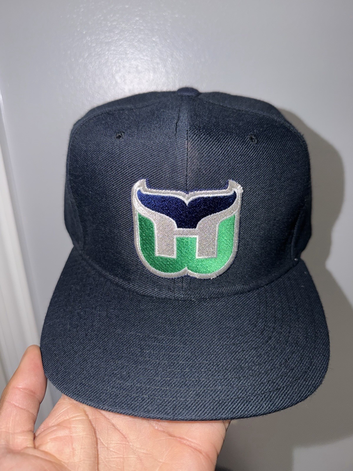 Vintage Hartford Whalers New Era Pro Model SnapBack NHL Cap 90s Hat Rare Nos New
