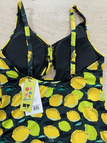 KT Swim By Knix Teens Period Proof Butterfly Stroke One-Piece Bikini Sz L - Picture 4 of 7