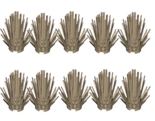 General Jim's Toys and Bricks Set Building Blocks Lot of 20 TAN Prickly Bush Pla