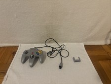 Nintendo 64 Solid Gray Controller NUS-005  Controller Pak N64 OEM TESTED