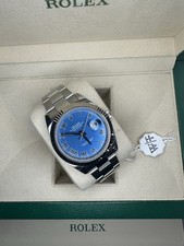 Rolex Datejust 41mm - 126334 Azzuro Dial Fluted Oyster Bracelet Full Set Inc Rec