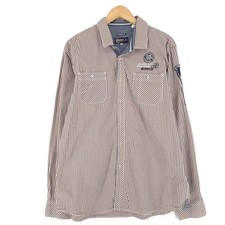 Camp David Mens Shirt Check Cotton Button Up Casual Classic Lm0 Size XL