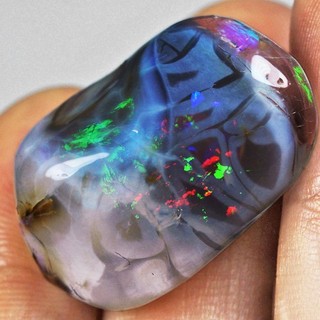 Pepita de ópalo Welo pulido africano 29 4 quilates tallada faceta espécimen áspero USL770