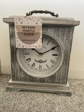 Grey Mantle Clock W20*D6*H23cm