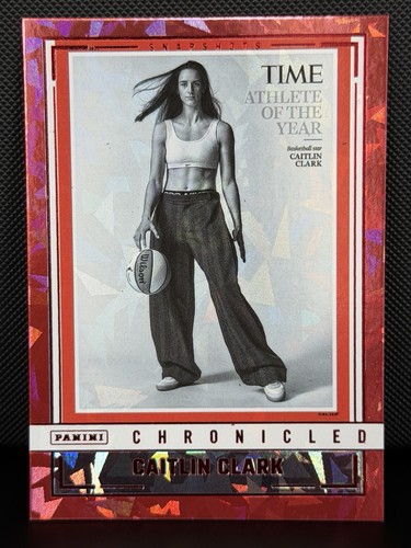 Caitlin Clark [Red Cracked Ice] #99 2025 Panini Caitlin Clark Chronicled card