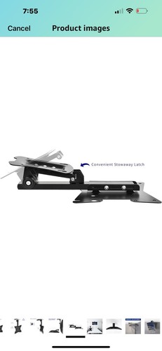 VIVO Manual Flip Down Mount/Pitched Roof Ceiling 17' to 37" - New Open Box - Picture 8 of 14