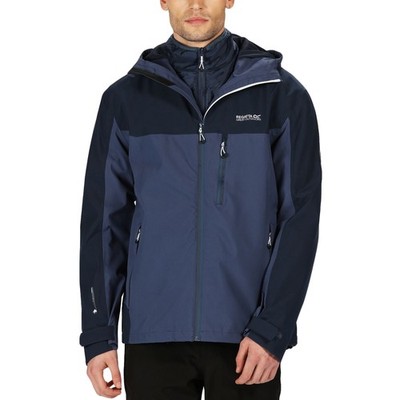 Regatta Mens Wentwood V 3 In 1 Waterproof Insulated Hooded Jacket - S