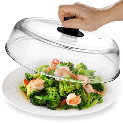 Mikro Innovations Glass Microwave Splatter Cover For Food Plate - Sturdy