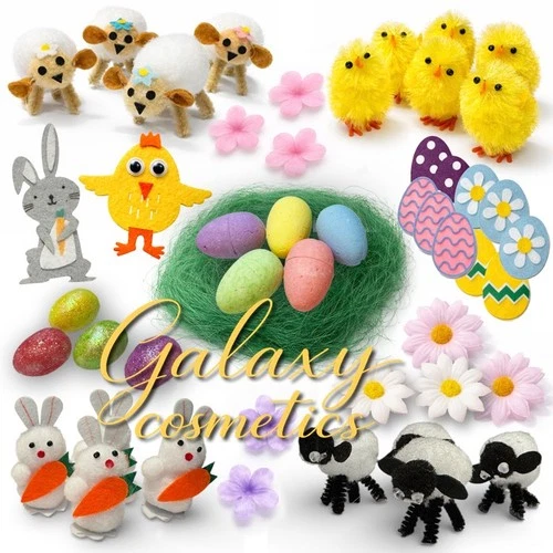 Easter Bonnet Hat Mini Decorations - Kids Craft Eggs Flowers Party Table Decor