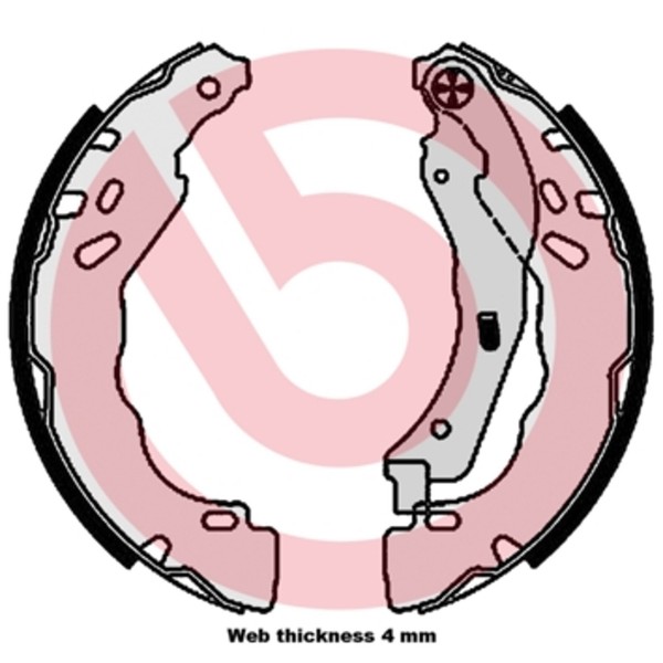 Bremsbackensatz Brembo S 61 544 FüR C3 C4 301 Cactus Peugeot DS3 Ds 208 CitroËN-image