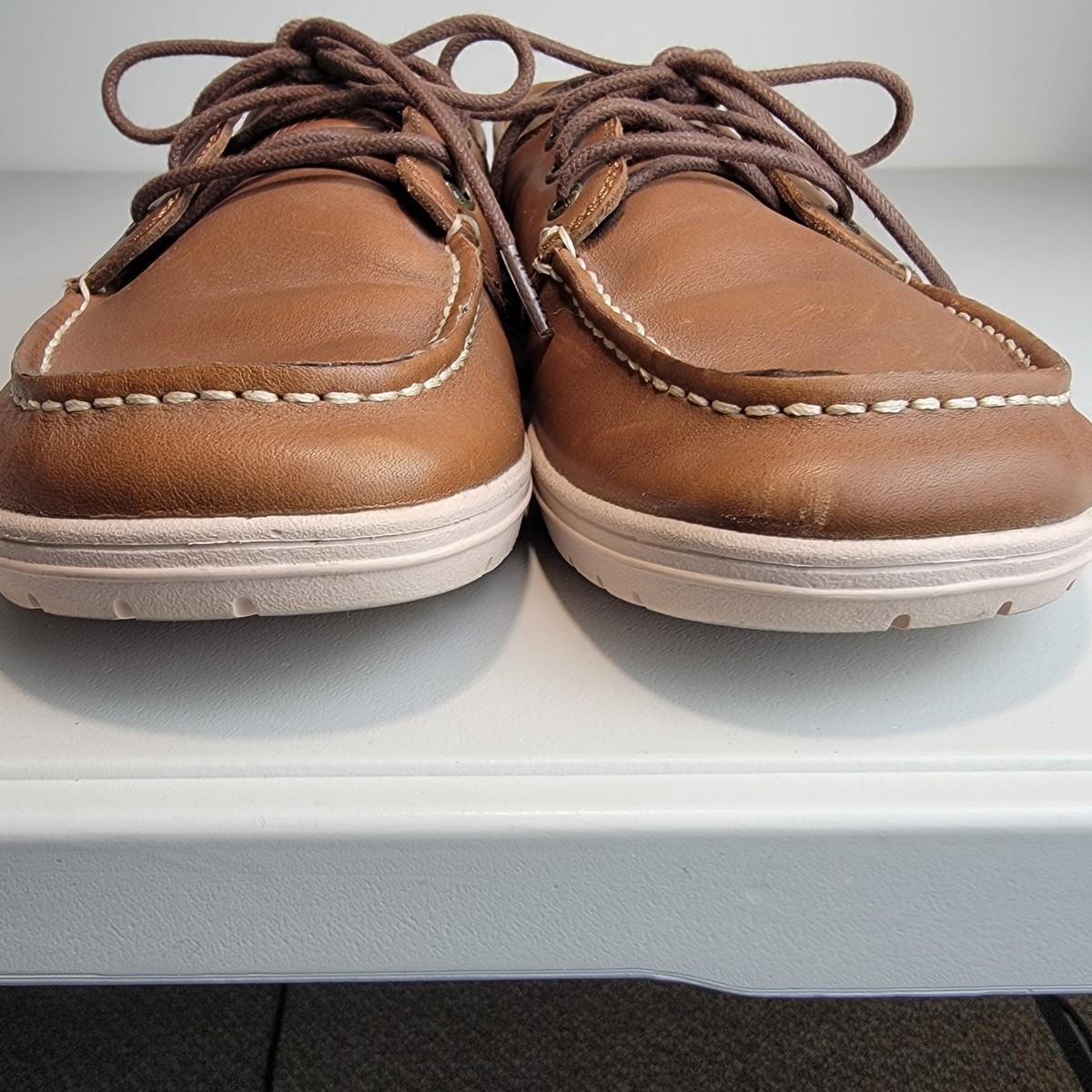 Lems Mariner Boat Shoes Men's 9/Women's 10.5 Walnut Leather Zero