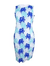 Calvin Klein Women's Sleeveless Lace Sheath Dress