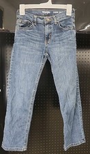Wrangler Jeans Boys Light Wash Denim Straight Leg Classic Fit Size 10 Pants