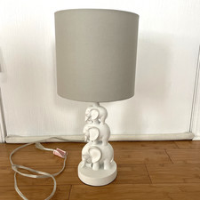 Elephant Safari Nursery Lamp Gray Shade - Three Stacked Elephants Novelty Lamp