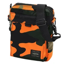 PORTER Ps Camo Vertical Shoulder Bag Woodland Orange 384-05177 Yoshida & Co.