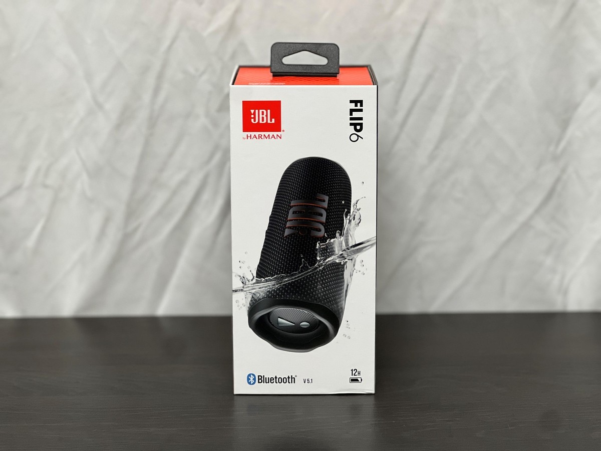 JBL Flip 6 Portable Waterproof Bluetooth Speaker - Black