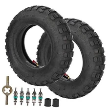  (2-Pack)3.50-8 Replacement Tire + Inner Tube with TR87 Bent 3.5-8 Tire+Tube