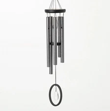 Woodstock Chimes Medium Crystal Silence Silver Chime Wind Chime