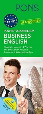 PONS Power-Vokabelbox Business English in 4 Wochen: 800 ... | Buch | Zustand gut - Bild 1 von 2