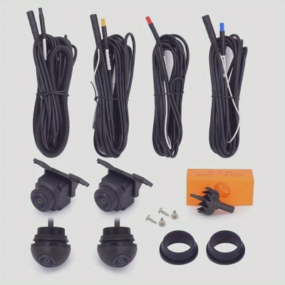 360 Camera Car Bird View System 4 Camera Rear Front Left Right for Android Radio