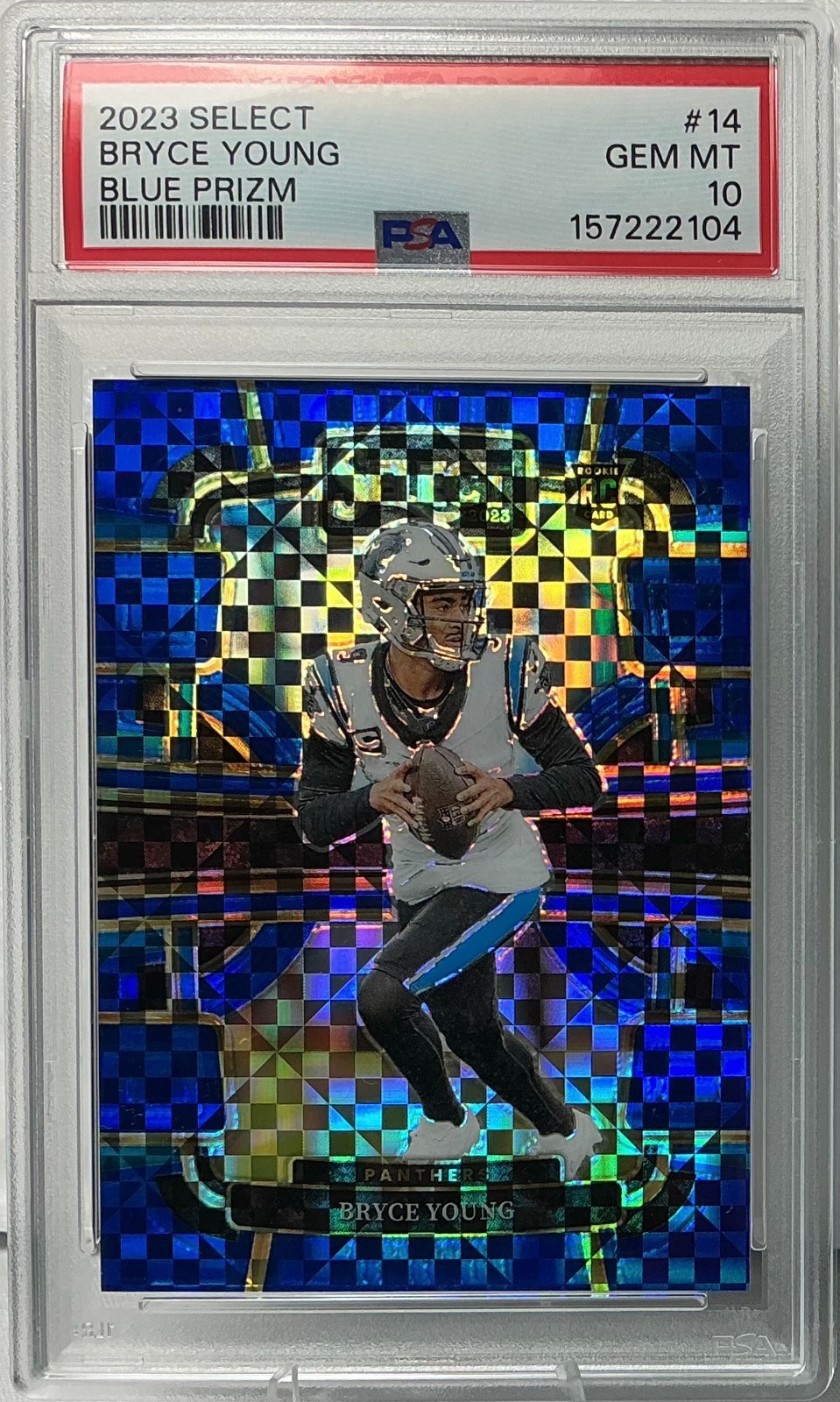 Bryce Young Panini Select #14 Die-Cut White
