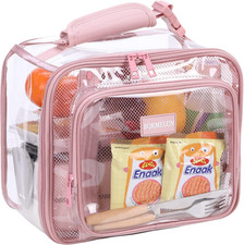 Clear Lunch Bags for Women Work Transparent Stadium Concert School Approved Core